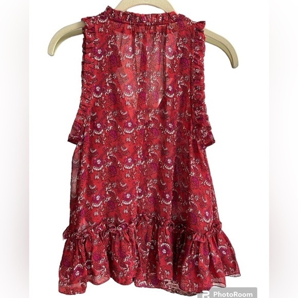 Ulla Johnson 100% Cecile Silk Blouse Size 2 - Picture 6 of 10